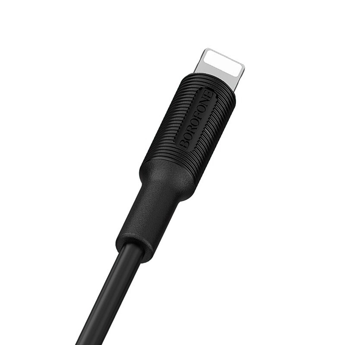 Кабель BOROFONE BX1 EzSync Lightning 8 pin, 2A, длина 1 метр, силикон, цвет черный