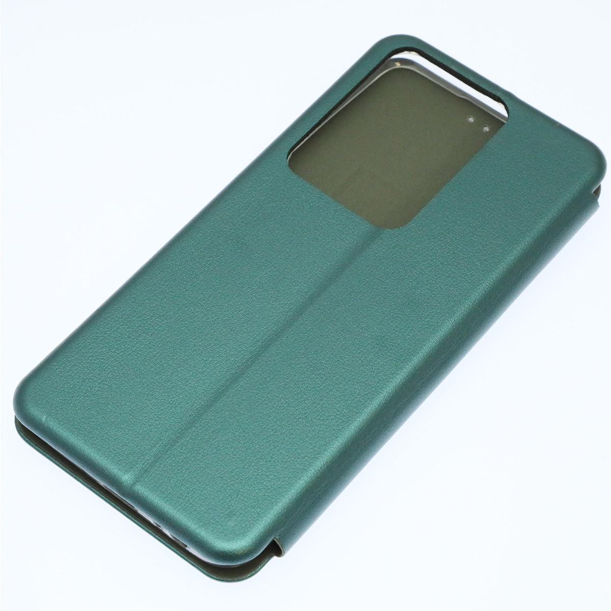 Чехол книжка STYLISH для ITEL Vision 3 Plus (P682LPN), экокожа, визитница, цвет темно зеленый