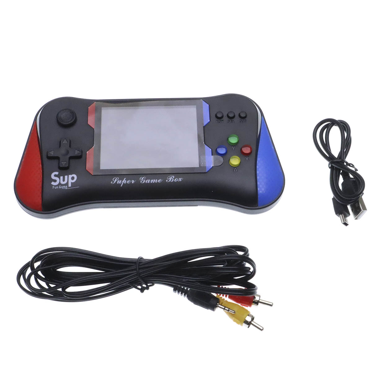 Портативная игровая приставка SUP GAME BOX X7M, 500 игр, цвет красно синий