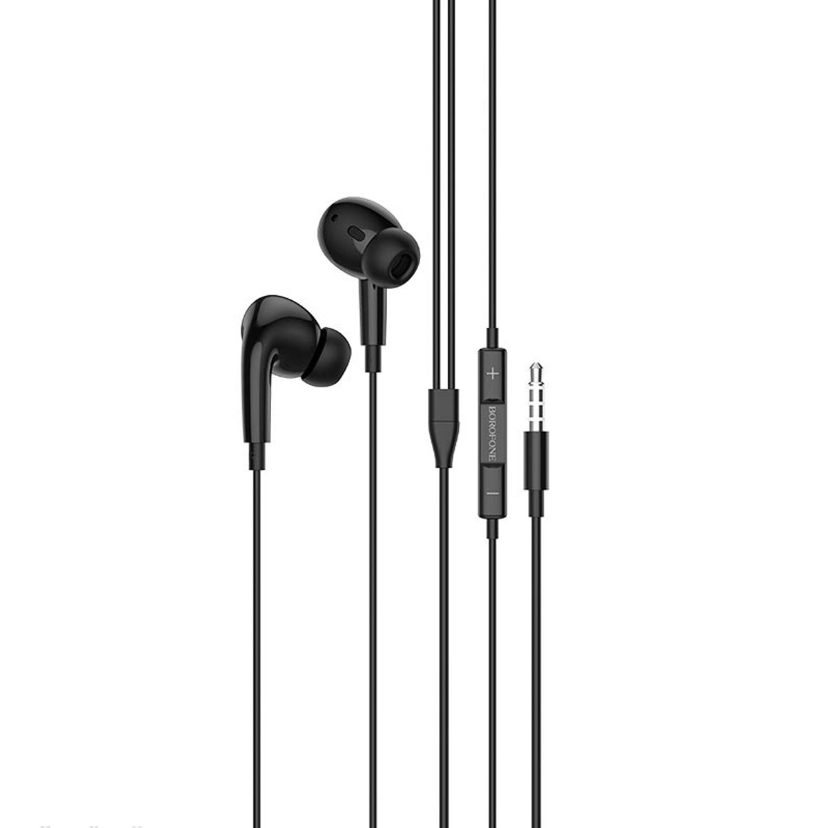 Гарнитура (наушники с микрофоном) проводная, BOROFONE BM30 Pro Original series, разъем Jack 3.5 мм, цвет черный