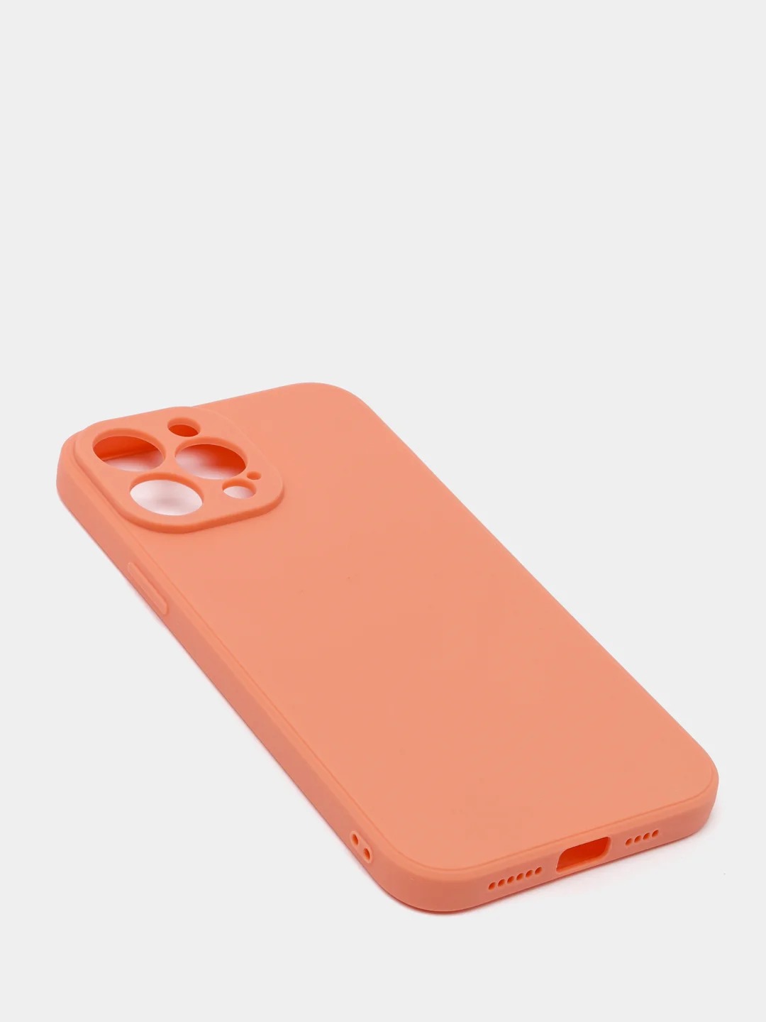 Чехол накладка MM59 для APPLE iPhone 13, защита камеры, силикон, цвет коралловый
