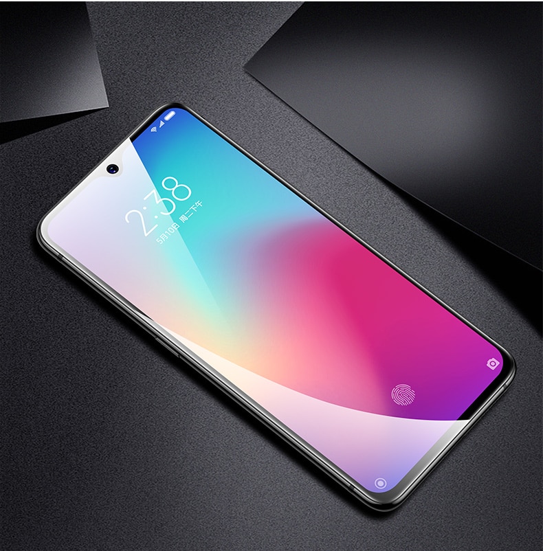 Защитное стекло "5D" Full Glue для XIAOMI Mi 9, цвет канта чёрный.