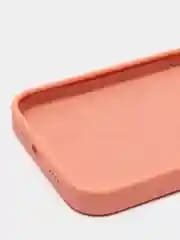 Чехол накладка Silicone Case для APPLE iPhone 13 Pro Max, с поддержкой MagSafe, защита камеры, силикон, бархат, цвет песочно-персиковый