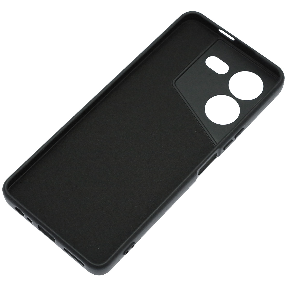 Чехол накладка NANO для TECNO POVA 5 Pro 5G, защита камеры, силикон, бархат, цвет черный