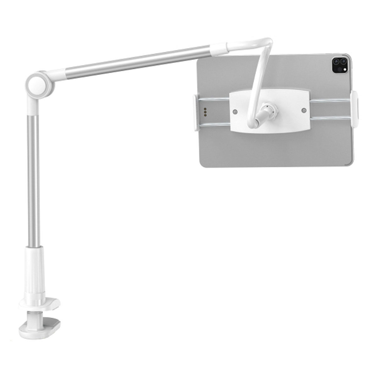 Настольная подставка, держатель BASEUS Otaku Life Rotary Adjustment Lazy SULR-B0S для телефона, смартфона, планшета, цвет серебристый (распродажа -50%)