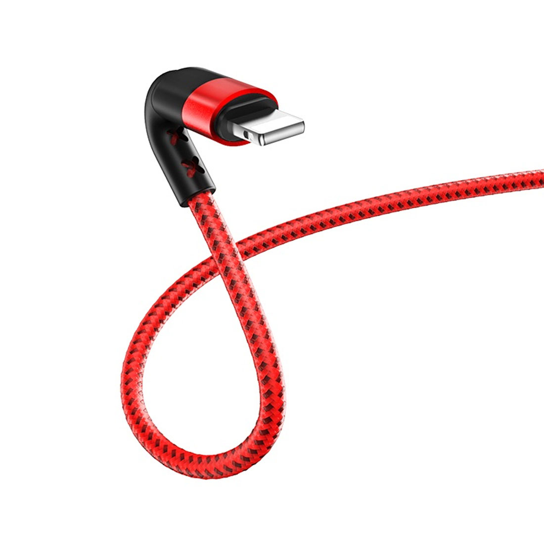 КабельBOROFONE BX34 Advantage Lightning 8 pin, 2.4A, длина 1 метр, цвет красный