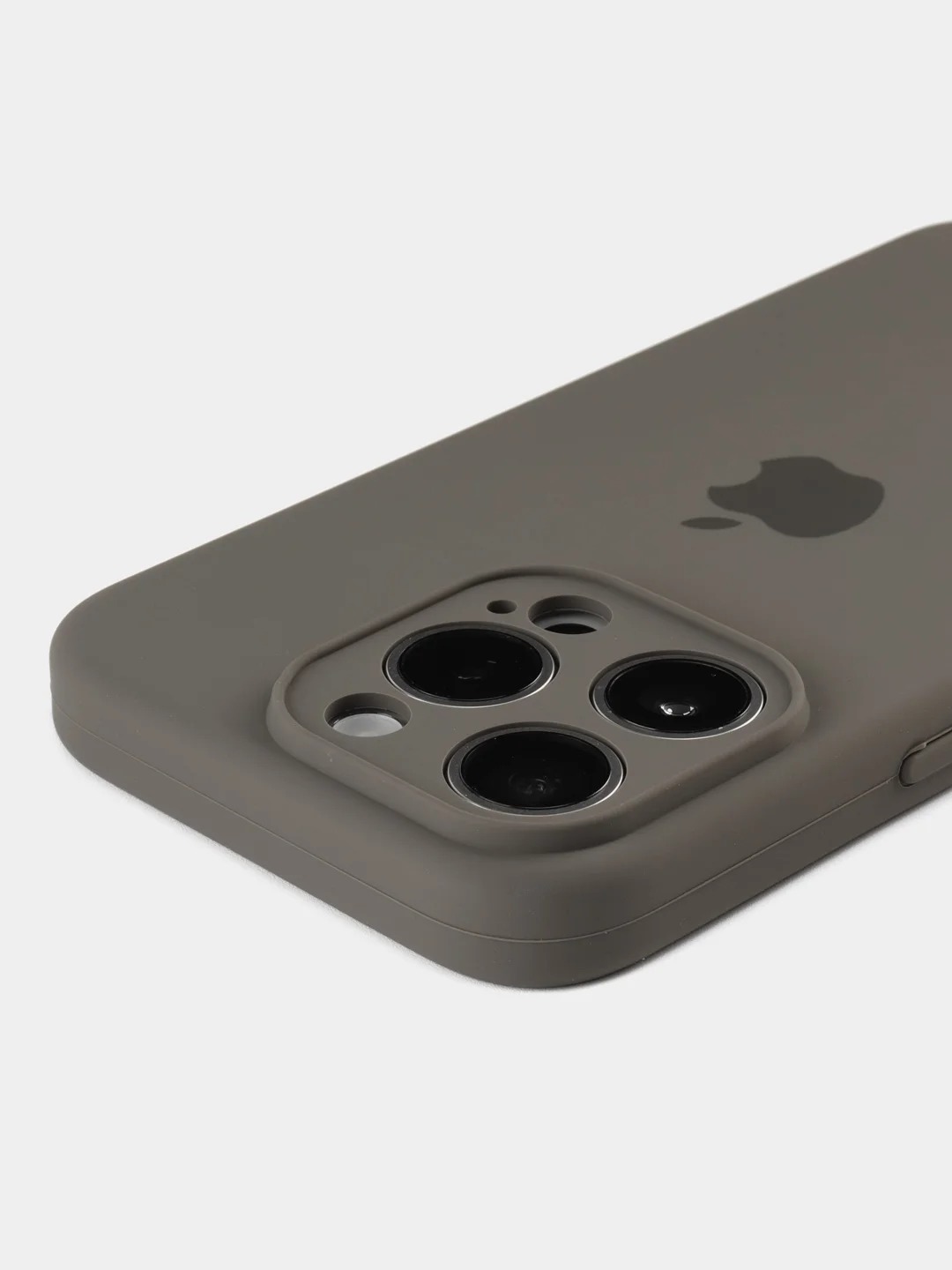 Чехол накладка Silicone Case для APPLE iPhone 11, L-ogo, силикон, бархат, цвет темно серый