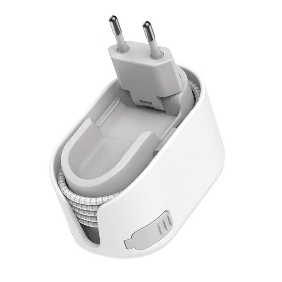 СЗУ (Сетевое зарядное устройство) BUDI, PD 18W, QC 18W, USB, кабель Type C, длина 1 метр, цвет белый | Последняя цена