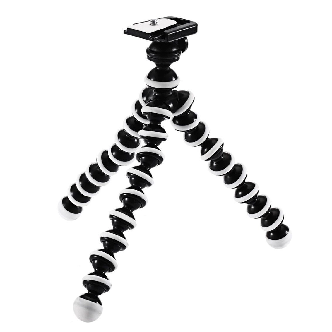 TRIPOD Z-03 Гибкий мини штатив / трипод / тренога для смартфона, фотоаппарата осьминог, высота 20-25 см, цвет черно-белый.