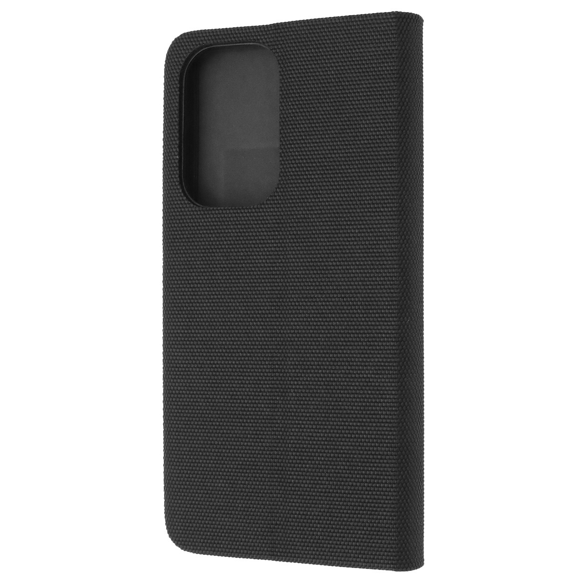 Чехол книжка MESH для SAMSUNG Galaxy A33 5G (SM-A336B), текстиль, силикон, бархат, визитница, цвет черный