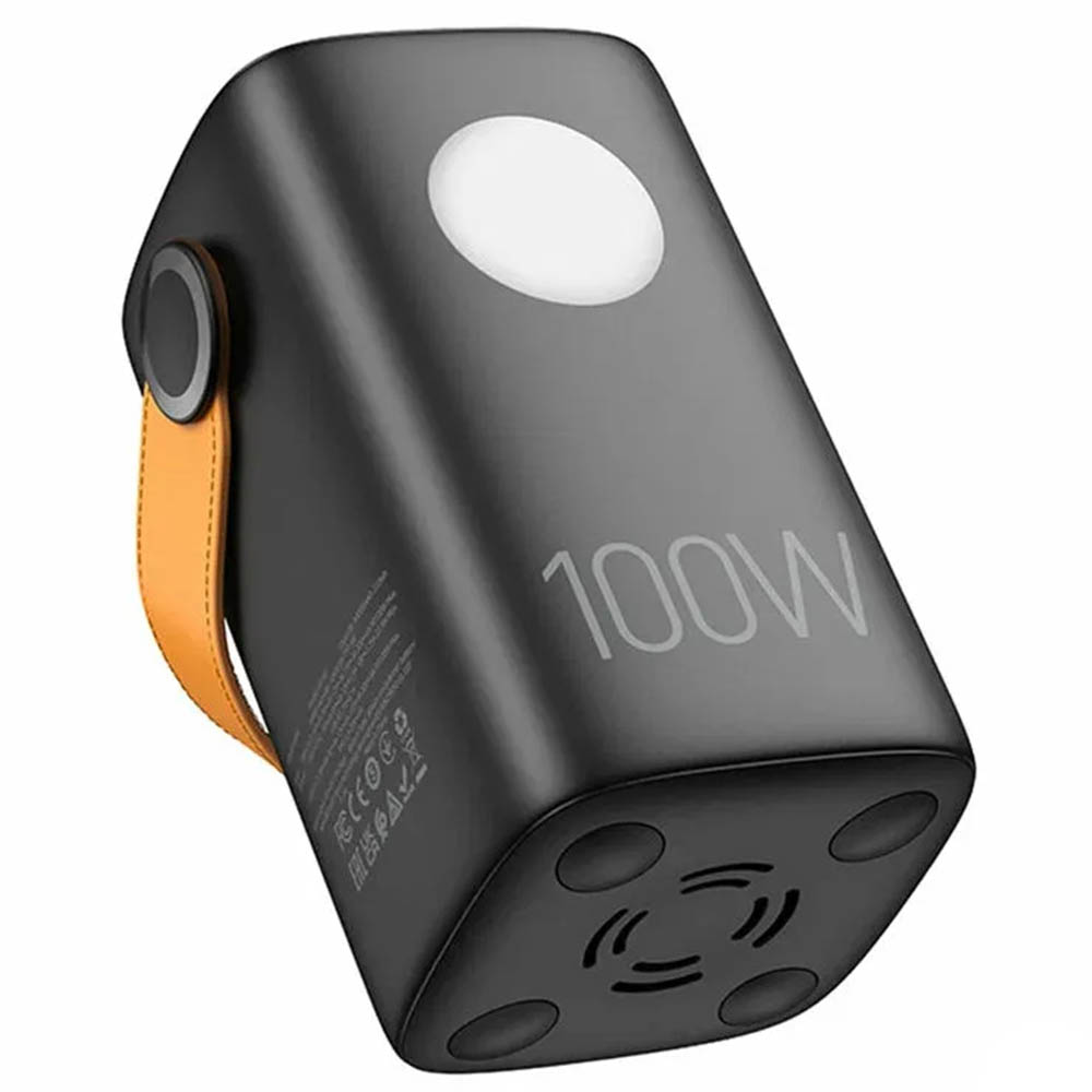 Внешний портативный аккумулятор, Power Bank HOCO DB160 ASTRUM, 60000 mAh, LED дисплей, LED фонарь, 100W, PD100W, QC3.0, цвет черный