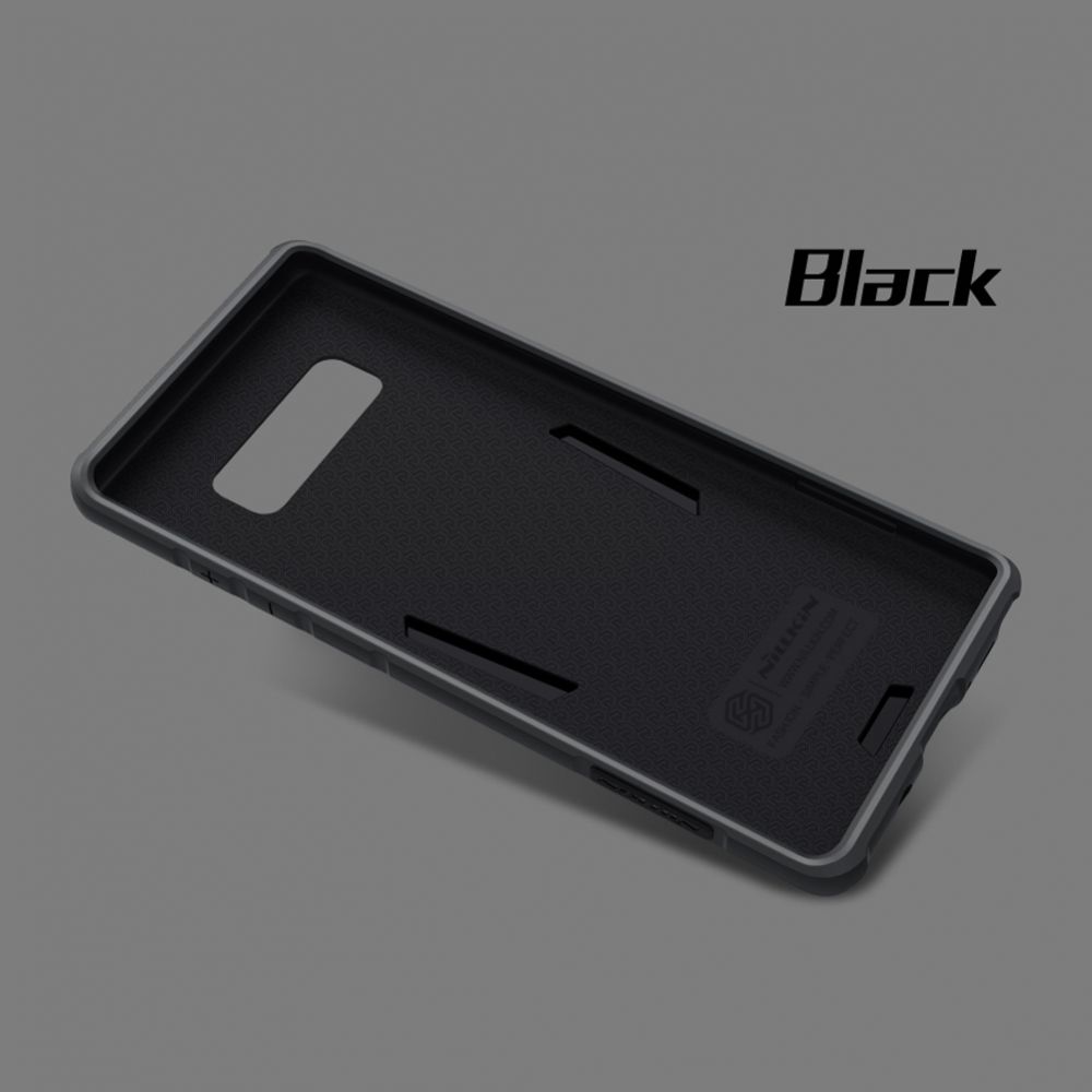 Чехол накладка Defender II Nillkin для SAMSUNG Galaxy Note 8, пластик, цвет черный.
