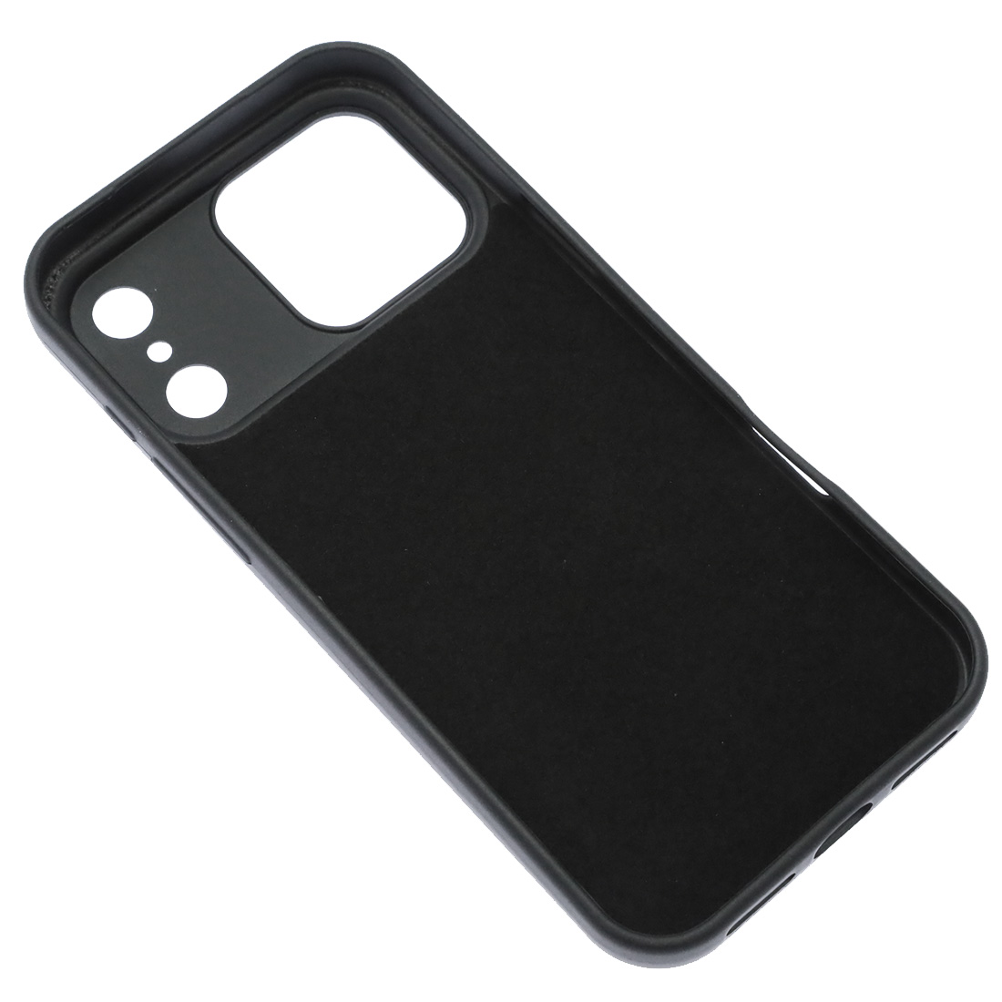 Чехол накладка Silicone Case для APPLE iPhone 17 Pro Max, силикон, бархат, цвет черный
