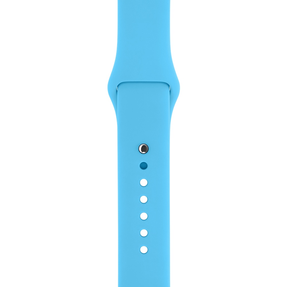 Ремешок для Apple Watch спортивный "Sport", размер 38-40 mm, цвет голубой