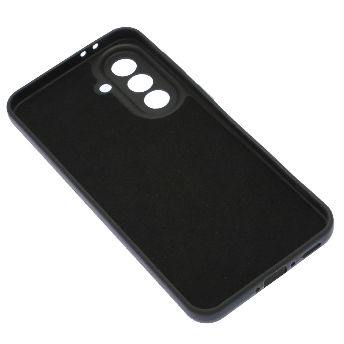 Чехол накладка Silicon Cover для SAMSUNG Galaxy A37, защита камеры, силикон, бархат, цвет черный