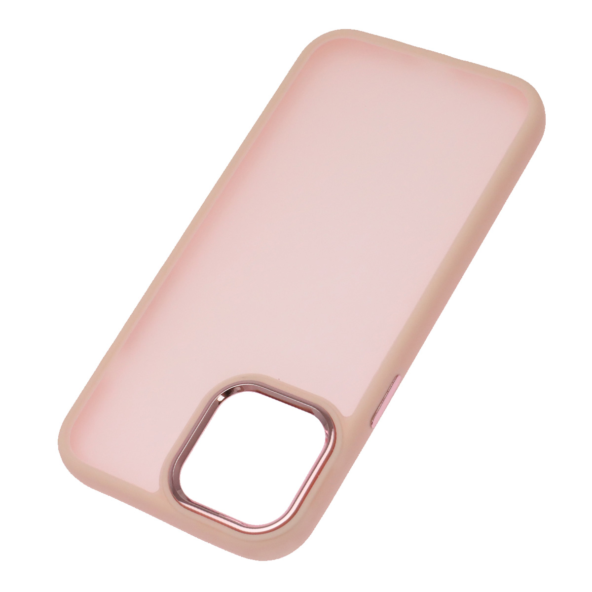Чехол накладка для APPLE iPhone 12 Pro MAX (6.7"), силикон, пластик, цвет окантовки розовый