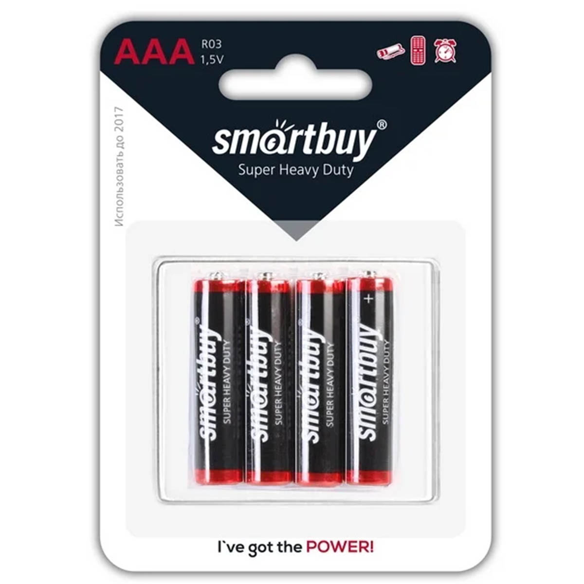 Батарейка SMARTBUY SBBZ-3A04B R03, BL4