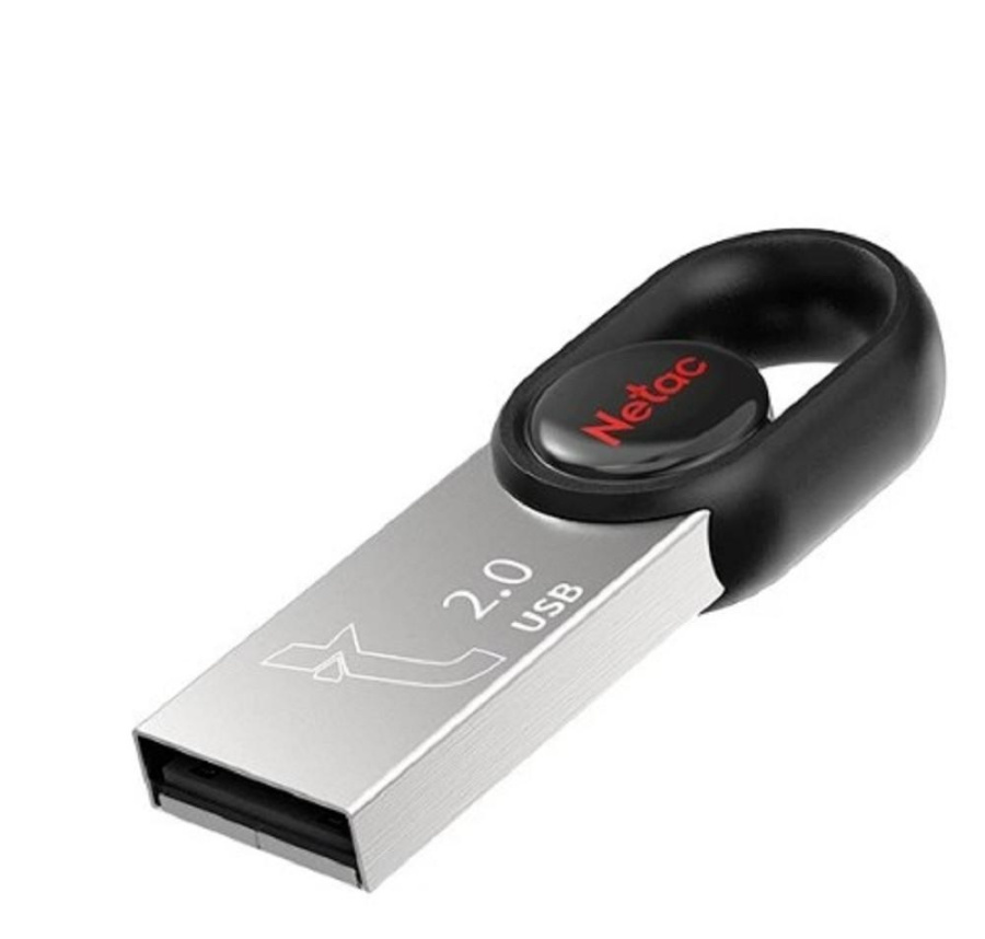 Флешка 16Gb Netac UM2 NT03UM2N-016G-20BK, USB 2.0, цвет серебристый