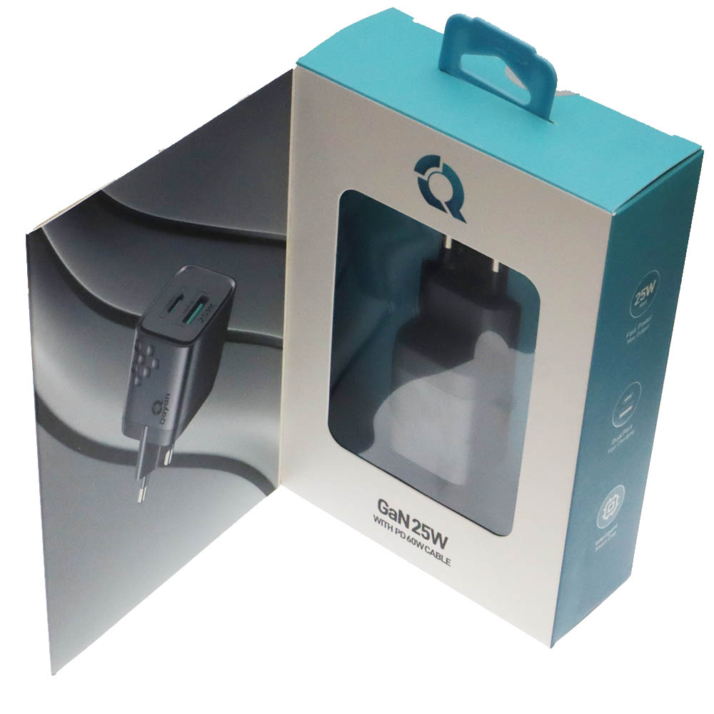 СЗУ (Сетевое зарядное устройство) QAYAN QHC-144 с кабелем USB Type C на USB Type C, 25W, 1 USB Type C, 1 USB A, длина 1.2 метра, цвет черный СЗУ (Сетевое зарядное устройство) QAYAN QHC-144 с кабелем USB Type C на USB Type C, 25W, 1 USB Type C, 1 USB A, длина 1.2 метра, цвет черный
