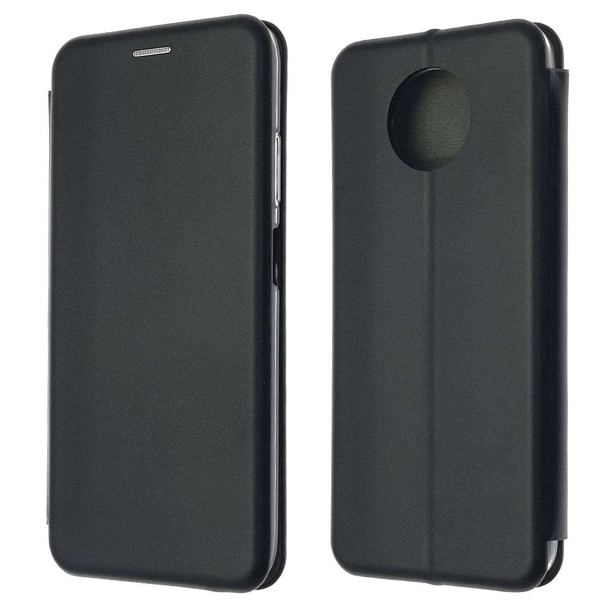 Чехол книжка STYLISH для XIAOMI Redmi Note 9T, экокожа, визитница, цвет черный