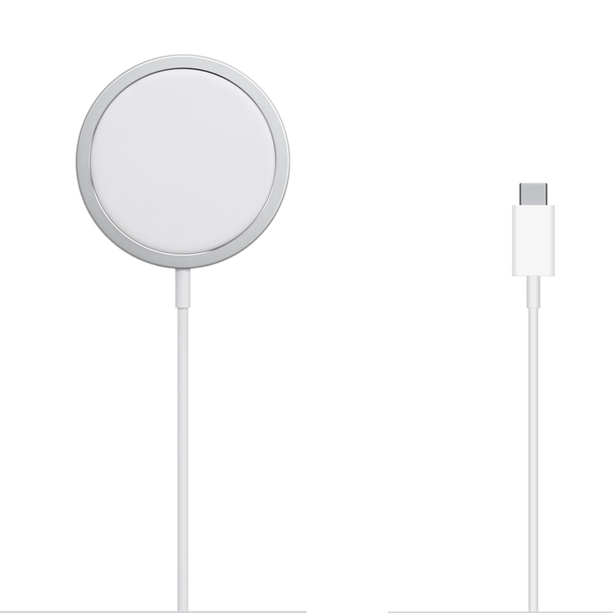 Беспроводное зарядное устройство MagSafe для APPLE iPhone 12, iPhone 12 Pro, iPhone 12 Mini, Type-C, 15W, цвет белый