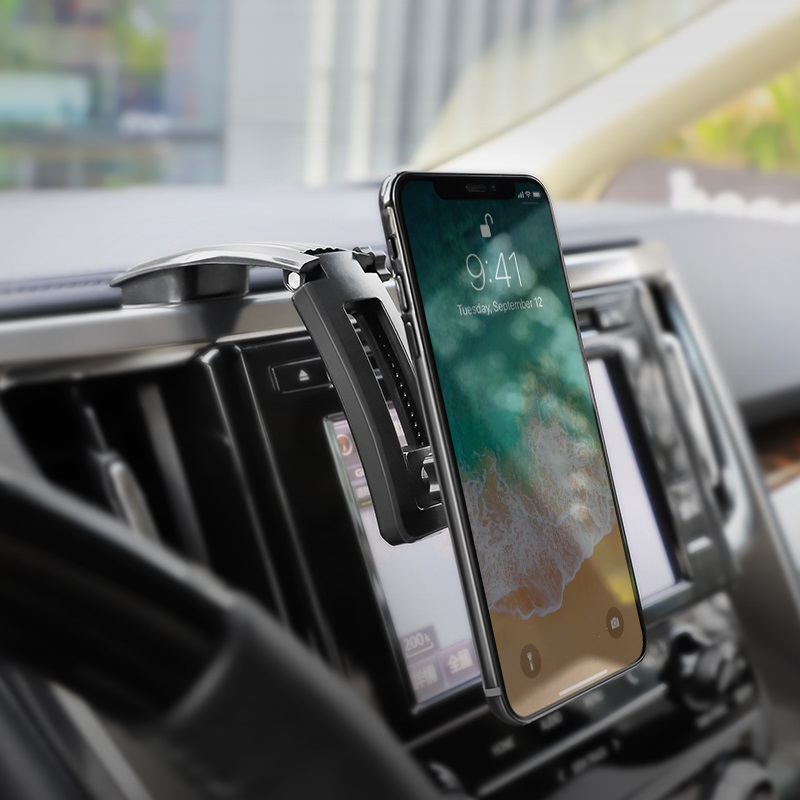 Автомобильный магнитный держатель телефона BOROFONE BH17 Ice jade, цвет черный
