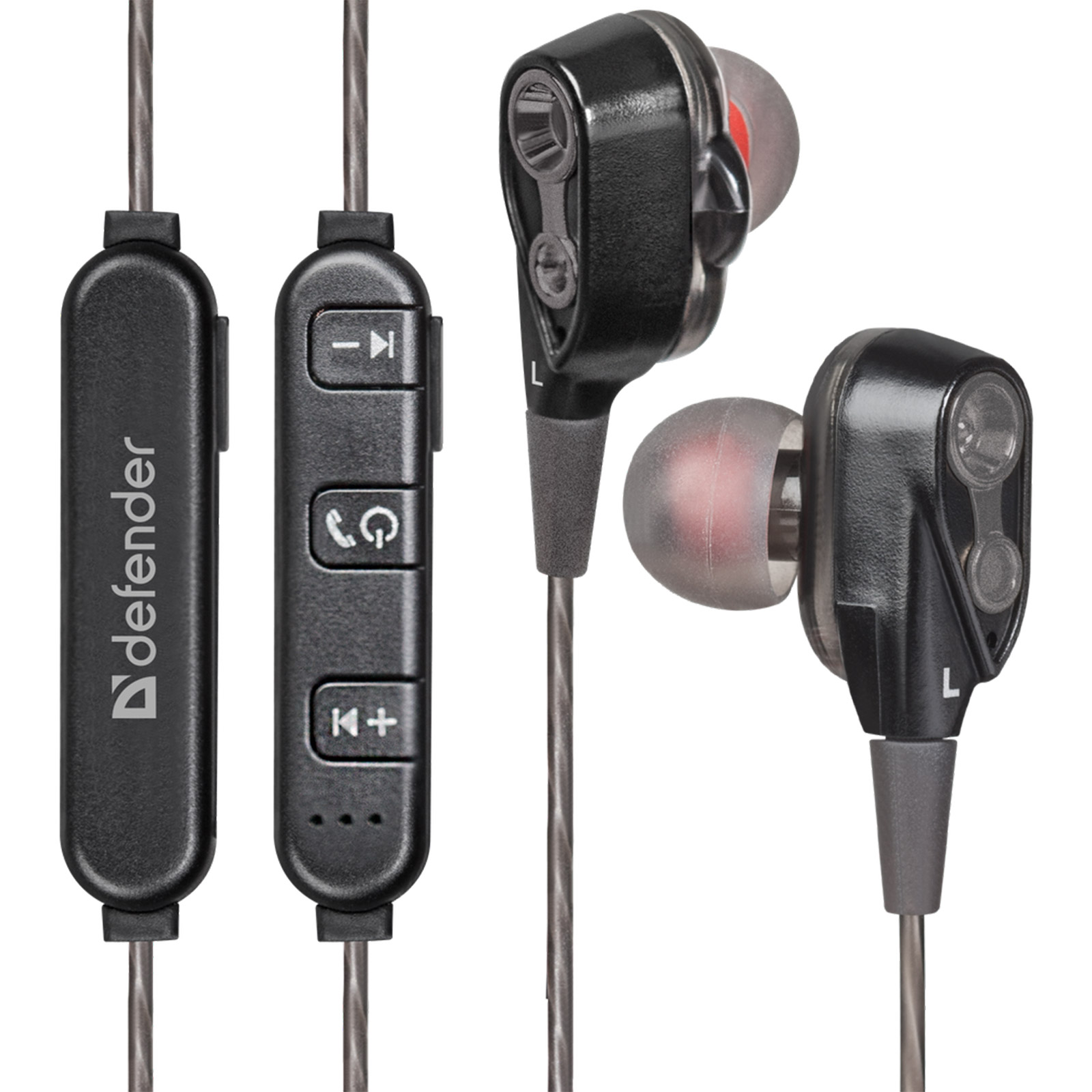 Гарнитура (наушники с микрофоном) беспроводная, DEFENDER FreeMotion B640, 2 динамика, Bluetooth, цвет черный | Последняя цена