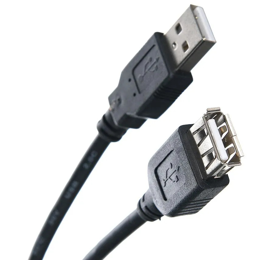 Удлинитель USB 2.0 AF-AF TELECOM 1.5 метра, длина 1.5 метра, цвет черный