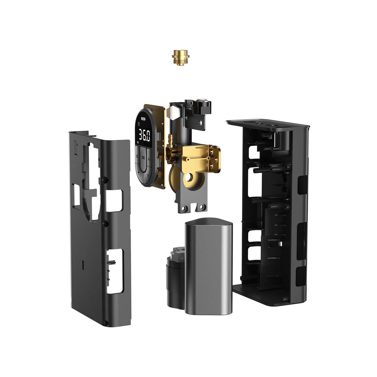 Автомобильный компрессор Baseus Energy Source Inflator Pump CRCQB02-0A, цвет серебристый