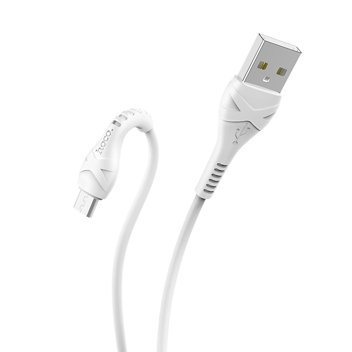 Кабель Micro USB, HOCO X37 Cool Power, длина 1 метр, 2.4A, цвет белый