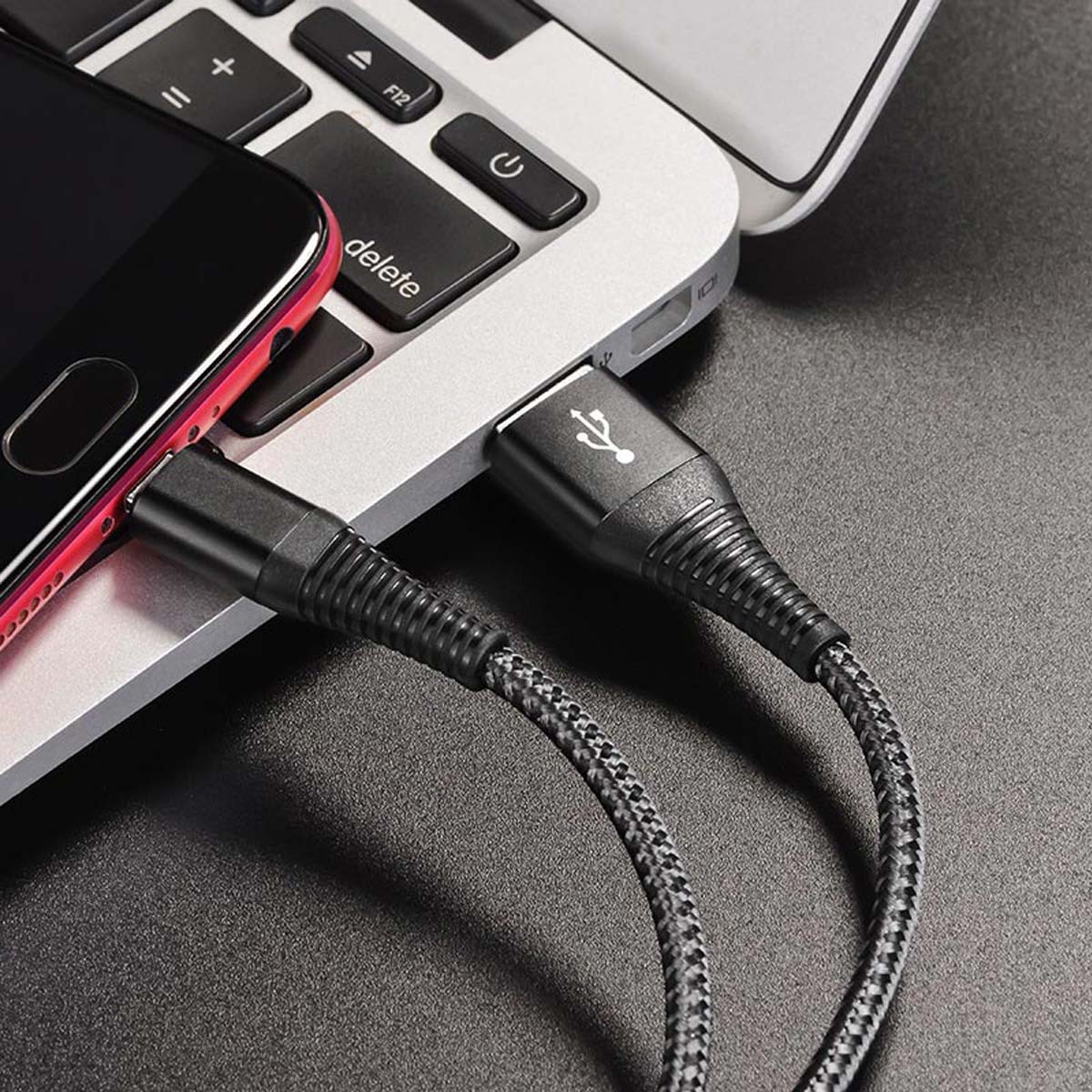 Кабель BOROFONE BX29 Endurant Micro USB, 2.4A, длина 1 метр, силикон, нейлоновая оплетка, цвет черный