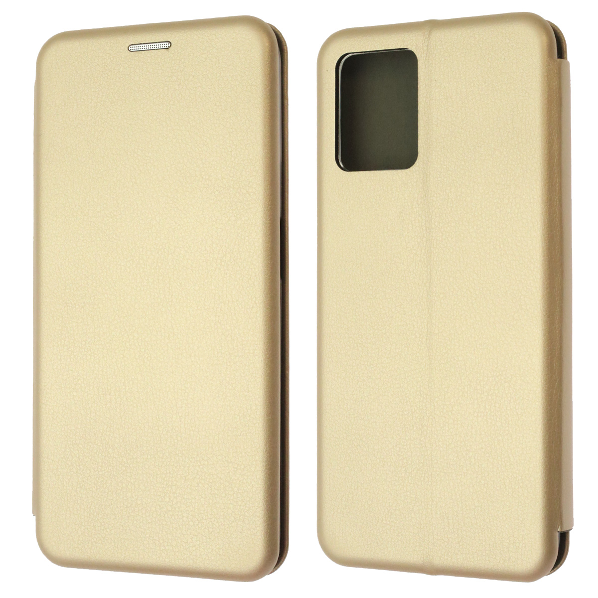 Чехол книжка STYLISH для Realme 8i, экокожа, визитница, цвет золотистый
