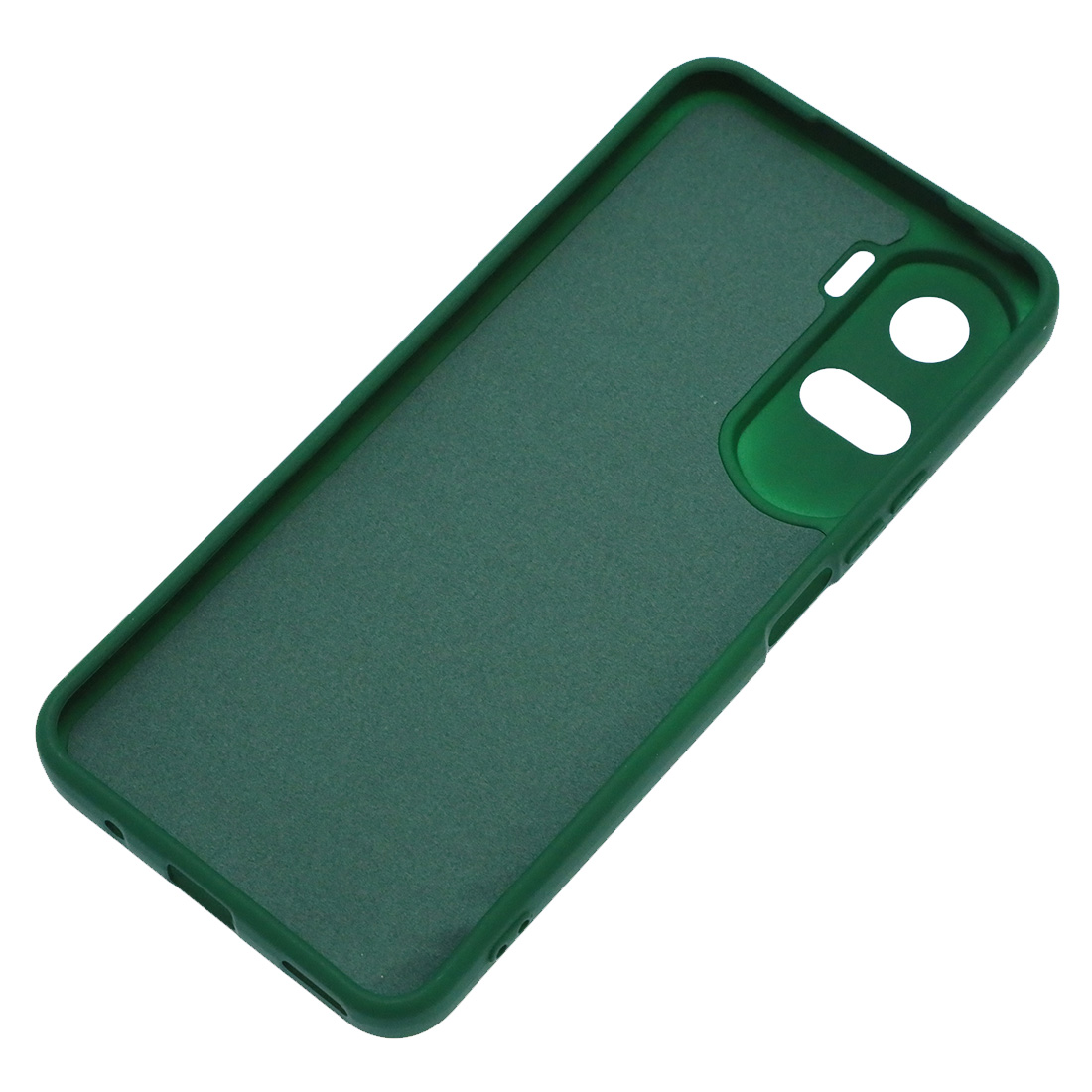 Чехол накладка Silicon Cover для Honor 90 Lite, защита камеры, силикон, бархат, цвет темно зеленый
