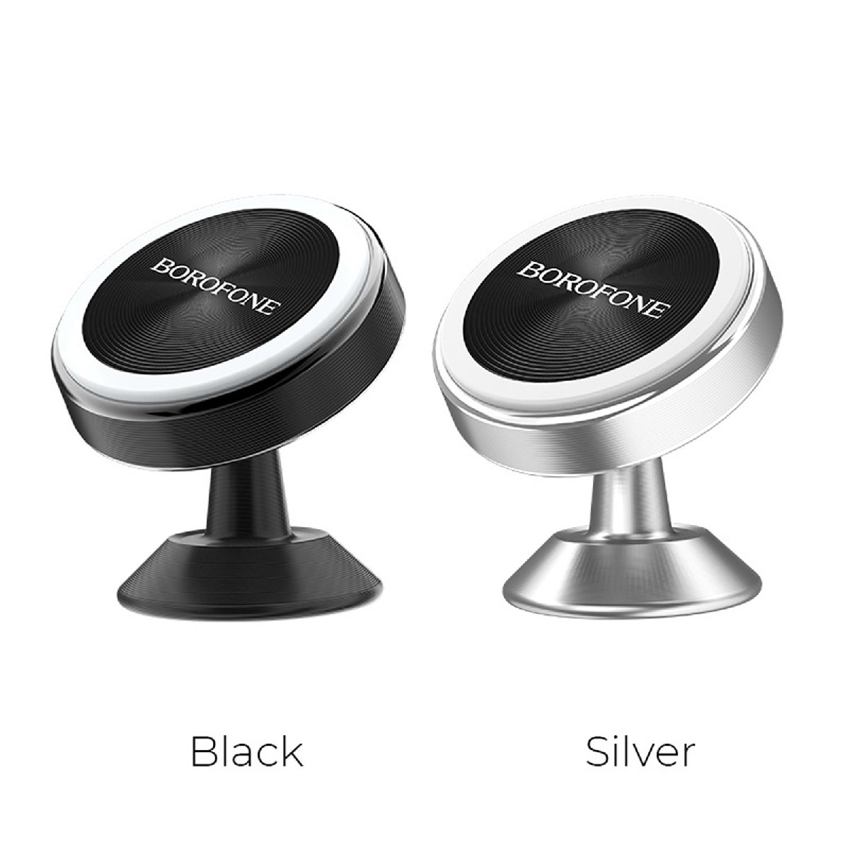 Автомобильный магнитный держатель телефона BOROFONE BH5 Platinum, цвет серебристый