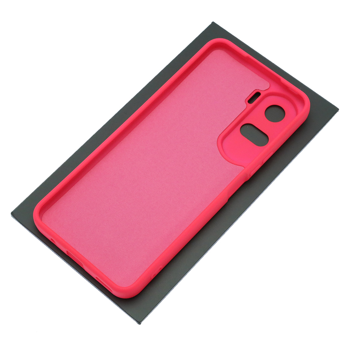 Чехол накладка Silicon Cover для Honor 90 Lite, защита камеры, силикон, бархат, цвет фуксия