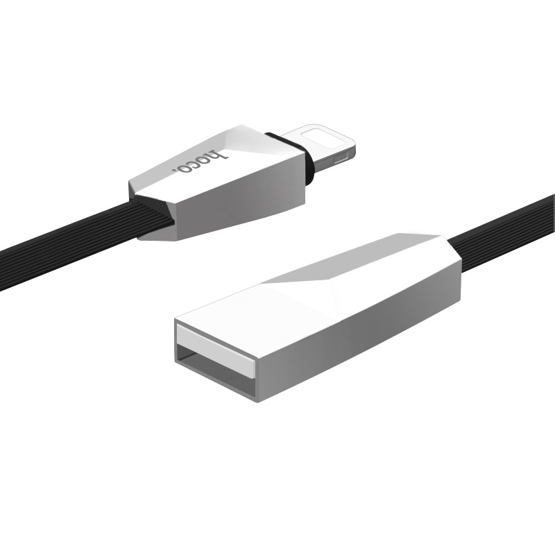 HOCO X4 Zinc Кабель USB APPLE Lightning 8-pin, длина 1.2 метра, цвет черный