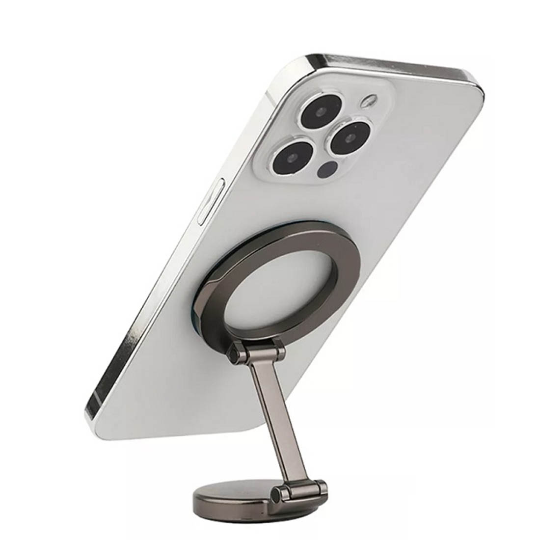 Автомобильный магнитный держатель QAYAN QH-115 с креплением под MagSafe для смартфона, на приборную панель, цвет серый