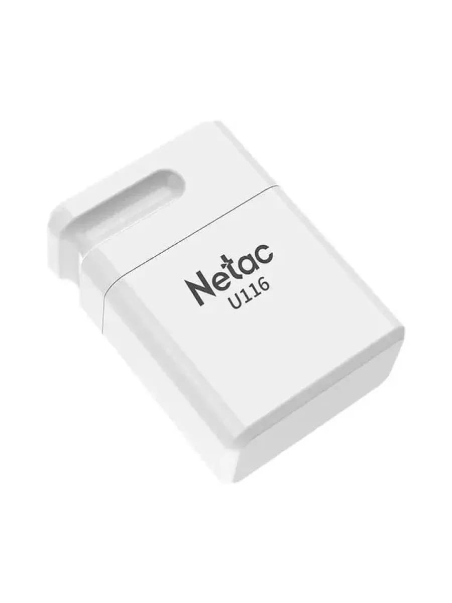 Флешка USB 3.2 64GB NETAC U116 mini (NT03U116N-064G-32WH), цвет белый