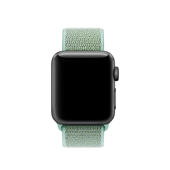 Ремешок для часов Apple Watch (42-44 мм), нейлон, цвет светло зеленый