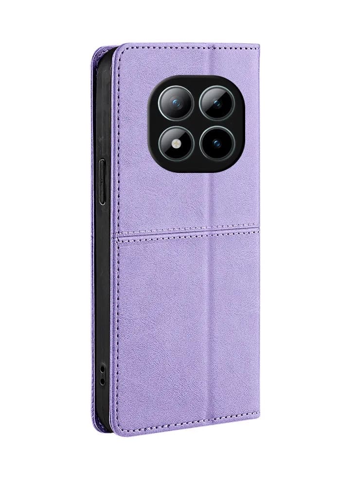 Чехол книжка KF для Xiaomi Redmi Note 15 4G (5G), POCO M8 5G, защита камеры, цвет сиреневый