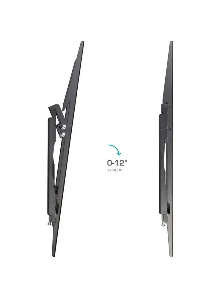 Кронштейн (крепление для телевизора на стену) Arm Media STEEL-4, до 40 кг, 22-65", vesa 400x400, настенный, наклонный, цвет черный