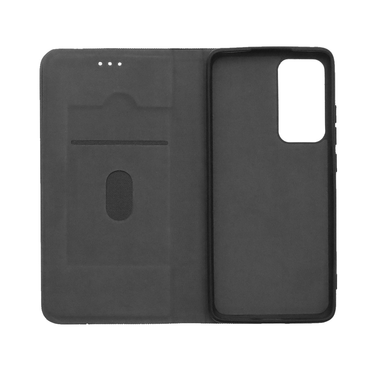 Чехол книжка MESH для XIAOMI 12, 12X, текстиль, силикон, бархат, визитница, цвет черный