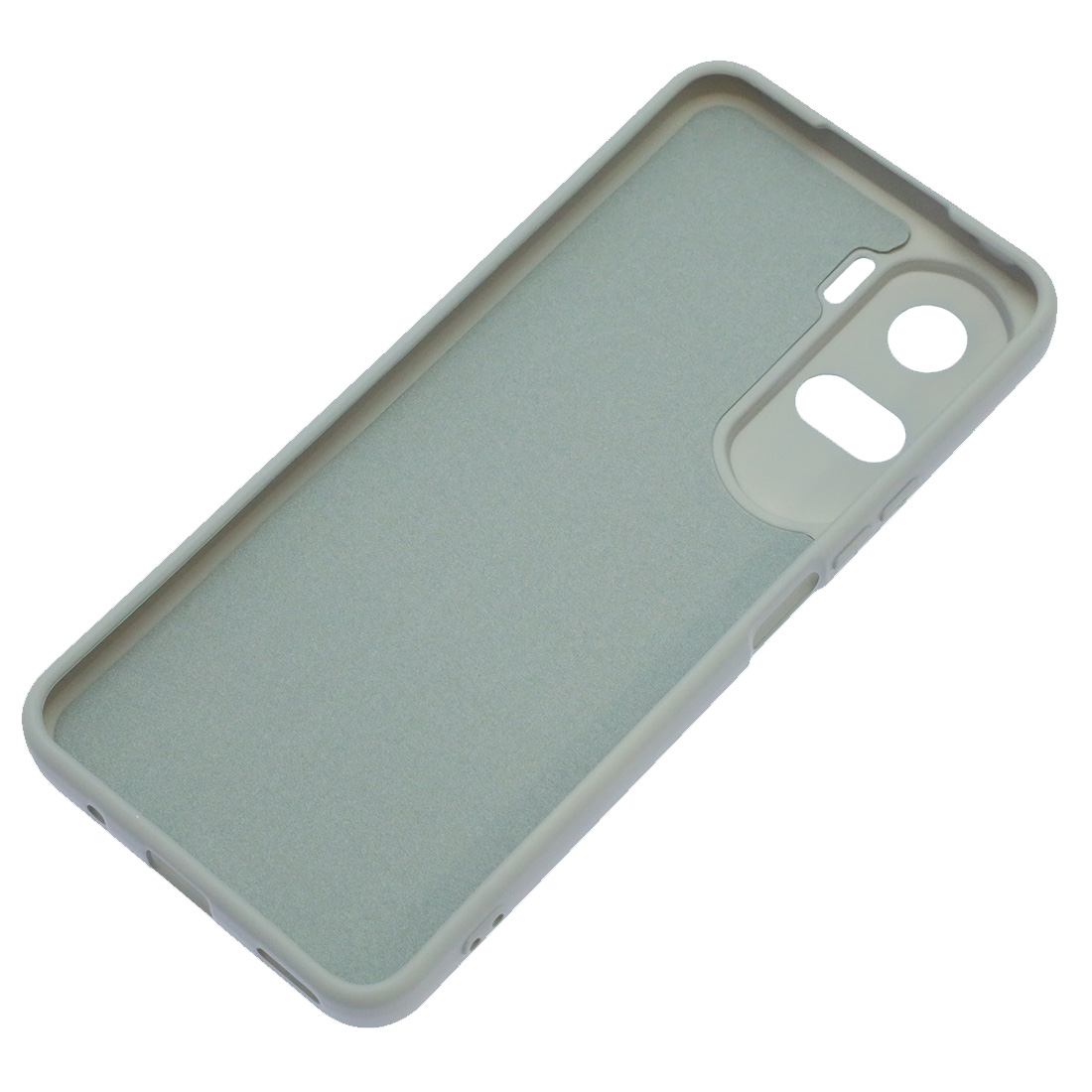 Чехол накладка Silicon Cover для Honor 90 Lite, защита камеры, силикон, бархат, цвет серый
