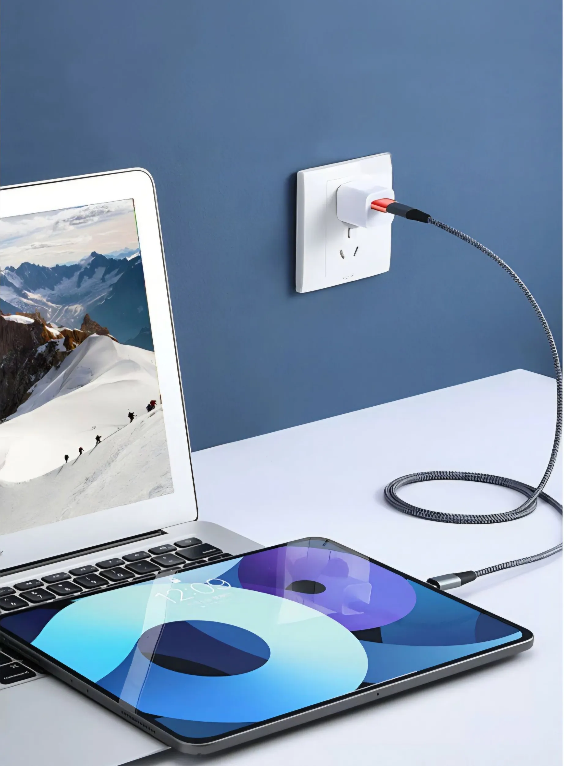 OTG переходник, адаптер 10A с USB (папа) на Type-C (мама), быстрая зарядка, цвет серебристый