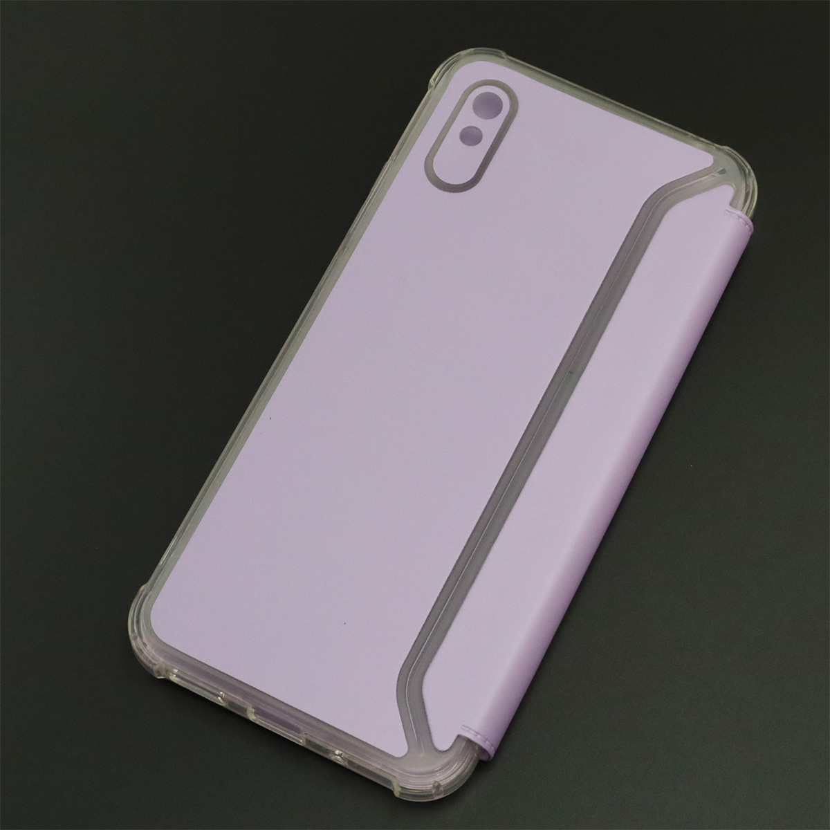 Чехол книжка для XIAOMI Redmi 9A, экокожа, визитница, цвет сиреневый