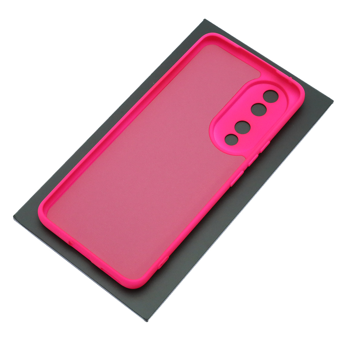 Чехол накладка NANO для HUAWEI Honor 90, защита камеры, силикон, бархат, цвет фуксия