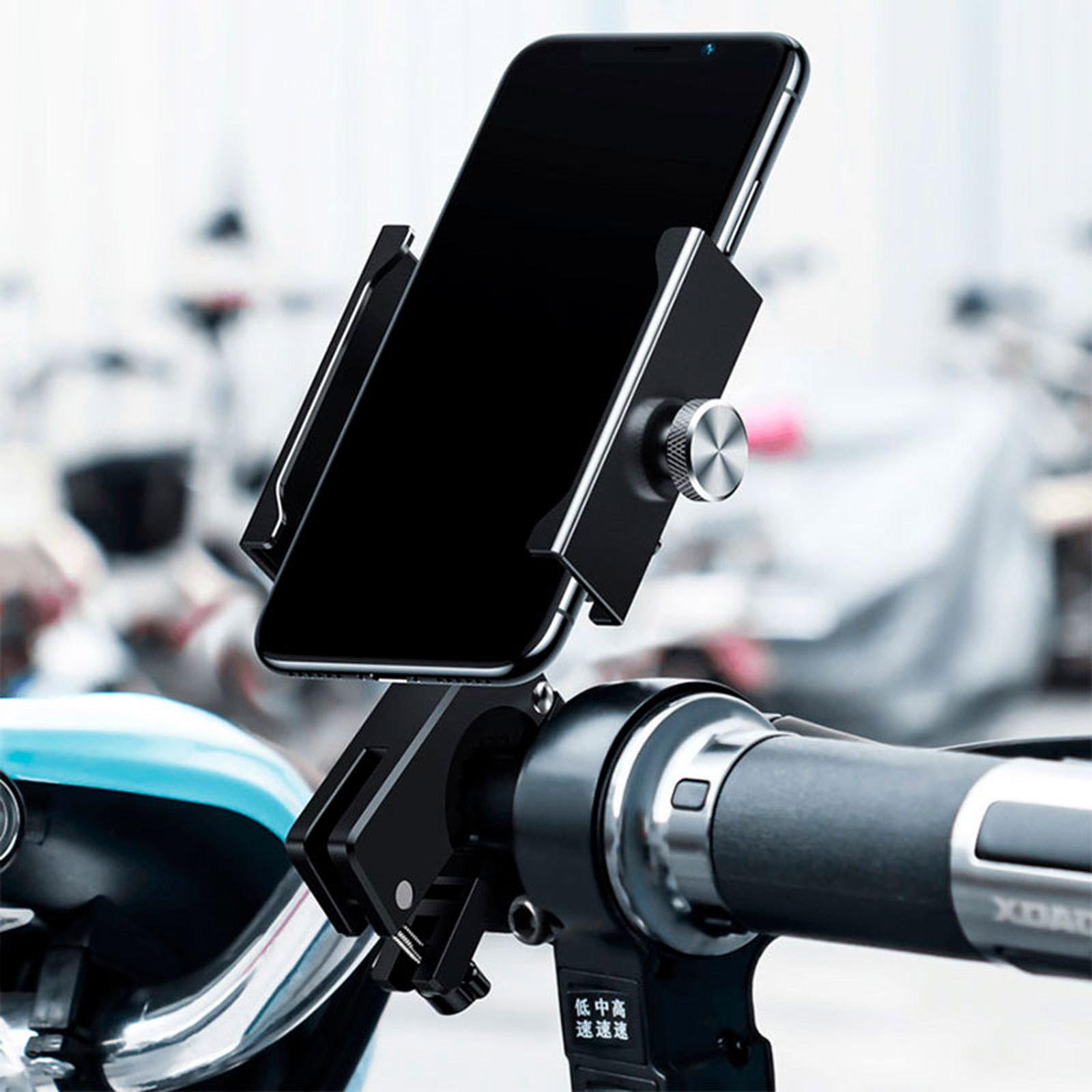 Держатель на руль для телефона на велосипед BASEUS Knight Motorcycle holder, цвет черный (-30%)
