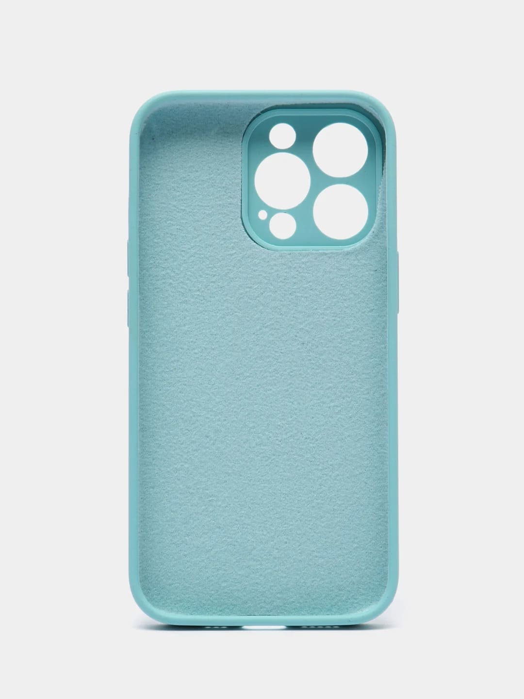 Чехол накладка Silicone Case для APPLE iPhone 13 Pro Max, с поддержкой MagSafe, защита камеры, силикон, бархат, цвет мятный
