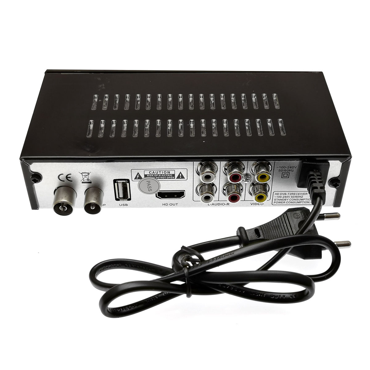 Цифровой эфирный приемник, ТВ приставка Орбита HD-911C/999С/T6000, DVB-T2, цвет черный