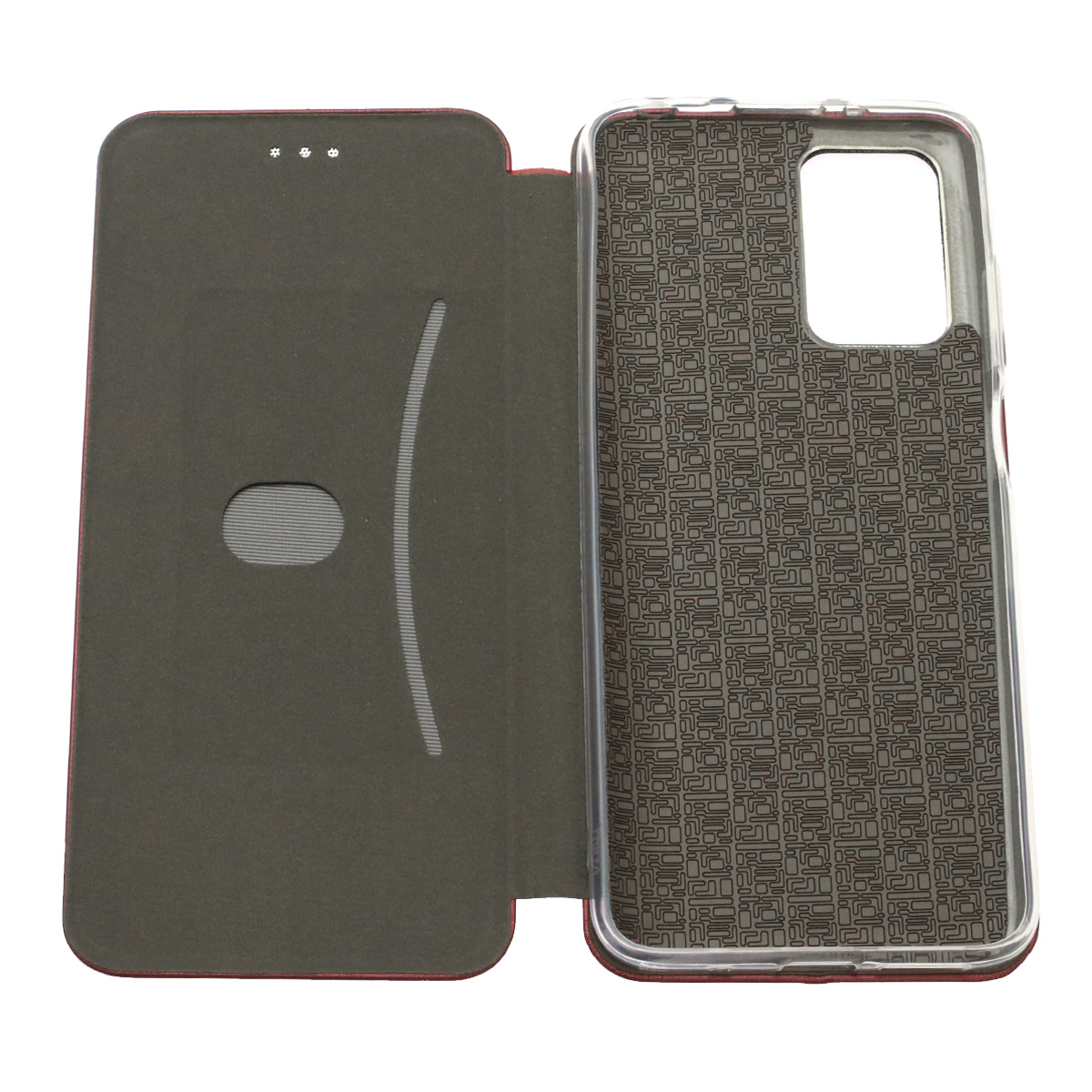 Чехол книжка STYLISH для XIAOMI Redmi 10 (2021), Redmi 10 (2022), экокожа, визитница, цвет бордовый